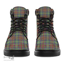 ScotsTee Shop Scottish Shaw Green Modern Clan Crest Tartan All Season Boots