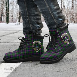ScotsTee Shop Scottish Morrison Modern Clan Crest Tartan All Season Boots