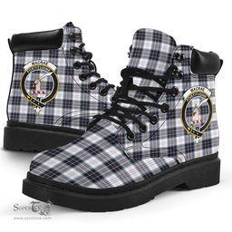 ScotsTee Shop Scottish MacRae Dress Modern Clan Crest Tartan All Season Boots