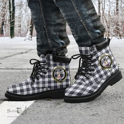 ScotsTee Shop Scottish MacRae Dress Modern Clan Crest Tartan All Season Boots