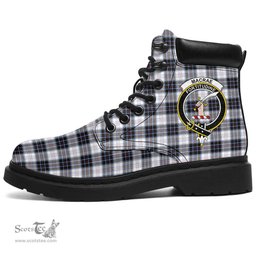 ScotsTee Shop Scottish MacRae Dress Modern Clan Crest Tartan All Season Boots