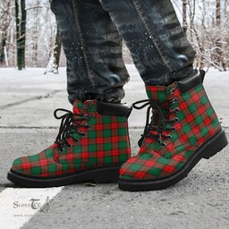 ScotsTee Shop Scottish Stewart Atholl Modern Clan Tartan All Season Boots
