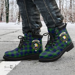 ScotsTee Shop Scottish Oliphant Modern Clan Crest Tartan All Season Boots