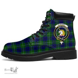 ScotsTee Shop Scottish Oliphant Modern Clan Crest Tartan All Season Boots