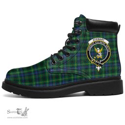 ScotsTee Shop Scottish Stewart Hunting Modern Clan Crest Tartan All Season Boots