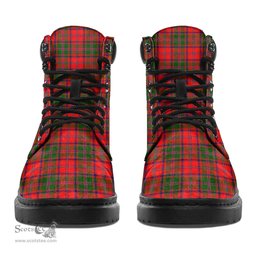 ScotsTee Shop Scottish Stewart of Appin Modern Clan Crest Tartan All Season Boots