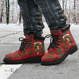 ScotsTee Shop Scottish Stewart of Appin Modern Clan Crest Tartan All Season Boots