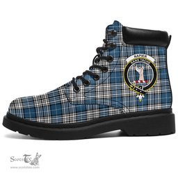 ScotsTee Shop Scottish Napier Modern Clan Crest Tartan All Season Boots