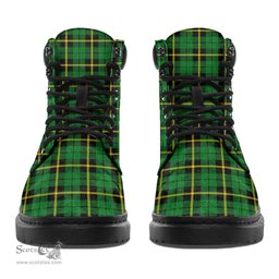 ScotsTee Shop Scottish Wallace Hunting Green Clan Tartan All Season Boots