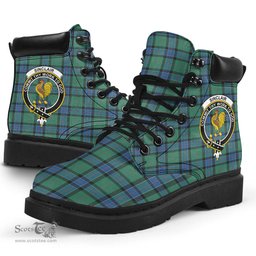 ScotsTee Shop Scottish Sinclair Hunting Ancient Clan Crest Tartan All Season Boots