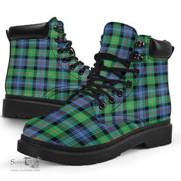 ScotsTee Shop Scottish Murray of Atholl Ancient Clan Tartan All Season Boots