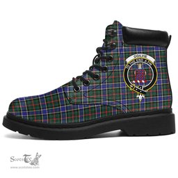 ScotsTee Shop Scottish Ogilvie Hunting Modern Clan Crest Tartan All Season Boots