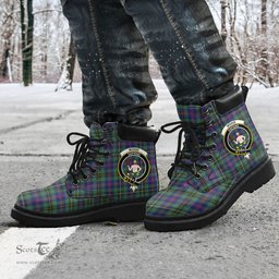 ScotsTee Shop Scottish Wood Modern Clan Crest Tartan All Season Boots