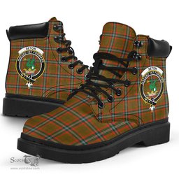 ScotsTee Shop Scottish Seton Hunting Modern Clan Crest Tartan All Season Boots