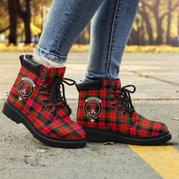 ScotsTee Shop Scottish MacNaughton Modern Clan Crest Tartan All Season Boots