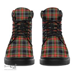 ScotsTee Shop Scottish Stewart Black Clan Crest Tartan All Season Boots