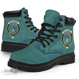 ScotsTee Shop Scottish Montgomery Ancient Clan Crest Tartan All Season Boots