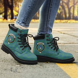 ScotsTee Shop Scottish Montgomery Ancient Clan Crest Tartan All Season Boots