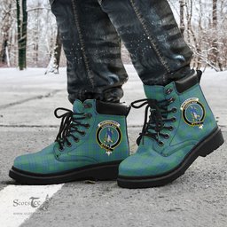 ScotsTee Shop Scottish Montgomery Ancient Clan Crest Tartan All Season Boots