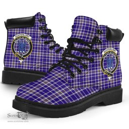 ScotsTee Shop Scottish Ochterlony Clan Crest Tartan All Season Boots