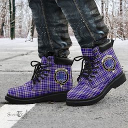 ScotsTee Shop Scottish Ochterlony Clan Crest Tartan All Season Boots