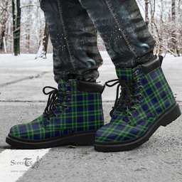ScotsTee Shop Scottish MacNeil of Colonsay Modern Clan Tartan All Season Boots