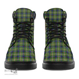 ScotsTee Shop Scottish Reid Green Clan Tartan All Season Boots