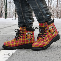 ScotsTee Shop Scottish Scrymgeour Clan Crest Tartan All Season Boots