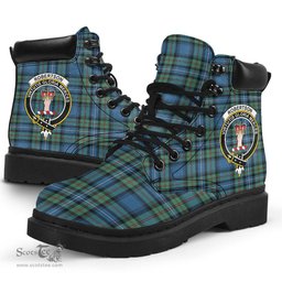 ScotsTee Shop Scottish Robertson Hunting Ancient Clan Crest Tartan All Season Boots