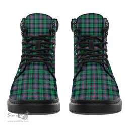 ScotsTee Shop Scottish Urquhart Broad Red Ancient Clan Crest Tartan All Season Boots