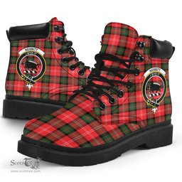 ScotsTee Shop Scottish Nesbitt Modern Clan Crest Tartan All Season Boots