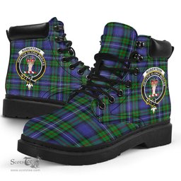 ScotsTee Shop Scottish Robertson Hunting Modern Clan Crest Tartan All Season Boots