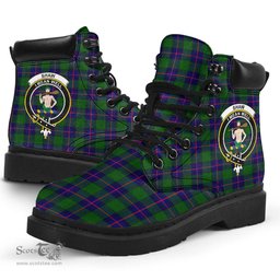 ScotsTee Shop Scottish Shaw Modern Clan Crest Tartan All Season Boots