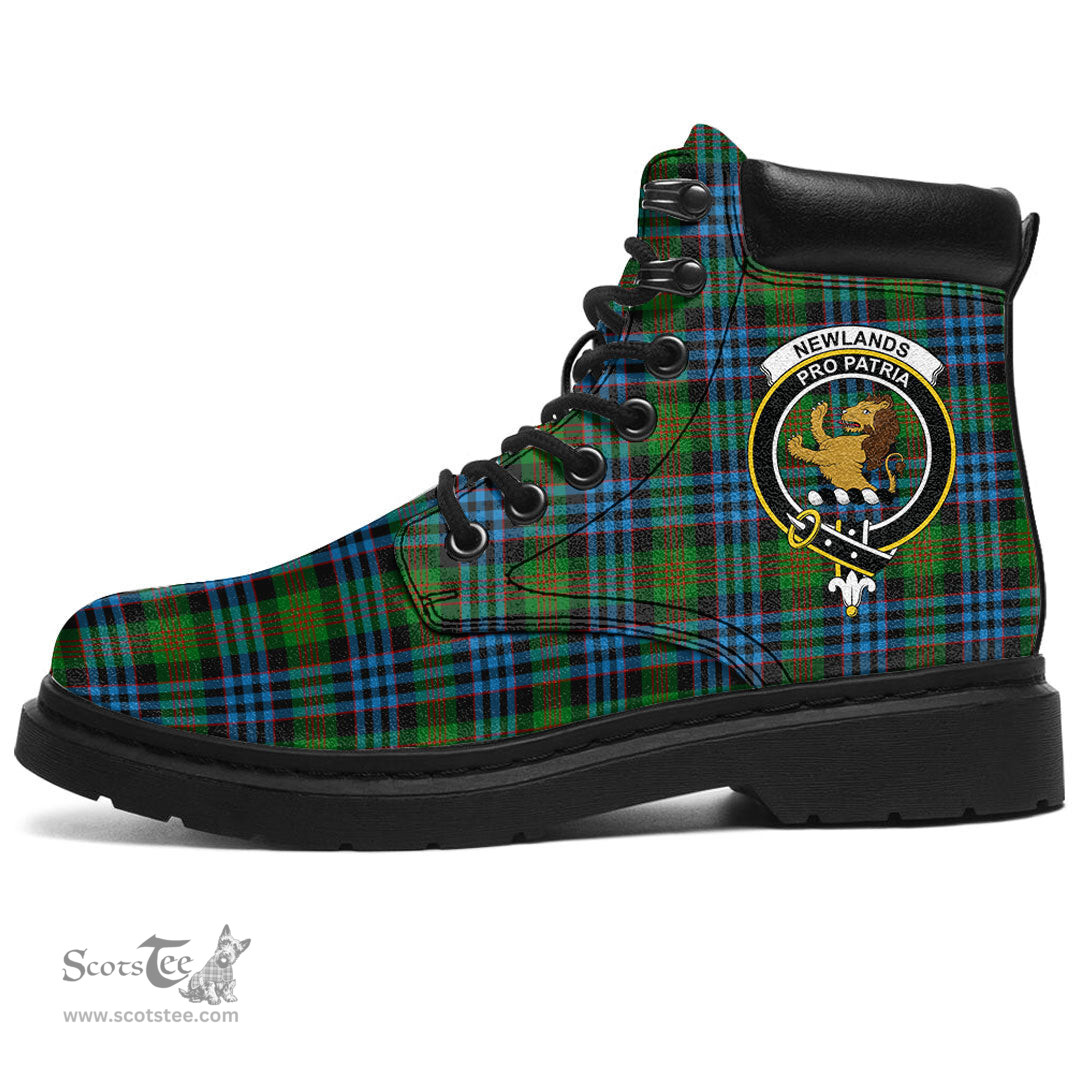 ScotsTee Shop Scottish Newlands of Lauriston Clan Crest Tartan All Season Boots