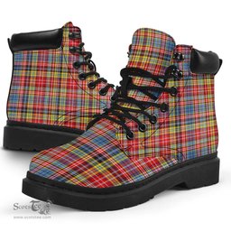 ScotsTee Shop Scottish Ogilvie of Airlie Ancient Clan Tartan All Season Boots