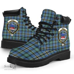 ScotsTee Shop Scottish Weir Ancient Clan Crest Tartan All Season Boots