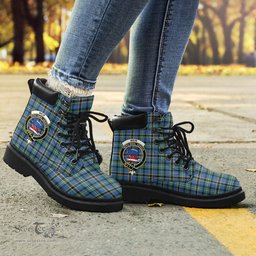 ScotsTee Shop Scottish Weir Ancient Clan Crest Tartan All Season Boots