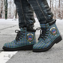 ScotsTee Shop Scottish Weir Ancient Clan Crest Tartan All Season Boots