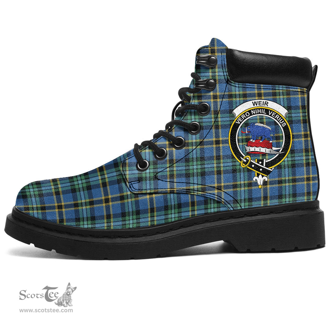 ScotsTee Shop Scottish Weir Ancient Clan Crest Tartan All Season Boots
