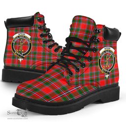 ScotsTee Shop Scottish Spens Modern Clan Crest Tartan All Season Boots