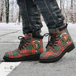 ScotsTee Shop Scottish Stewart of Appin Ancient Clan Crest Tartan All Season Boots