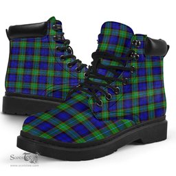 ScotsTee Shop Scottish Sempill Modern Clan Tartan All Season Boots