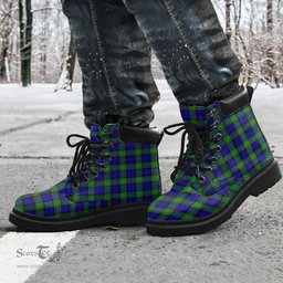 ScotsTee Shop Scottish Sempill Modern Clan Tartan All Season Boots