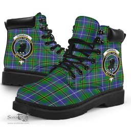 ScotsTee Shop Scottish Turnbull Hunting Clan Crest Tartan All Season Boots