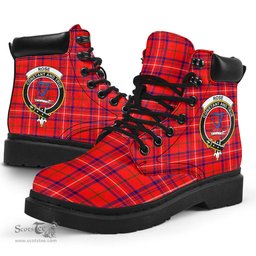 ScotsTee Shop Scottish Rose Modern Clan Crest Tartan All Season Boots