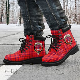 ScotsTee Shop Scottish Rose Modern Clan Crest Tartan All Season Boots