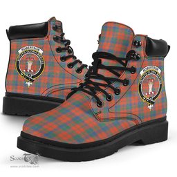 ScotsTee Shop Scottish Robertson Ancient Clan Crest Tartan All Season Boots
