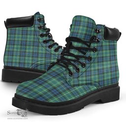 ScotsTee Shop Scottish MacNeill of Colonsay Ancient Clan Tartan All Season Boots