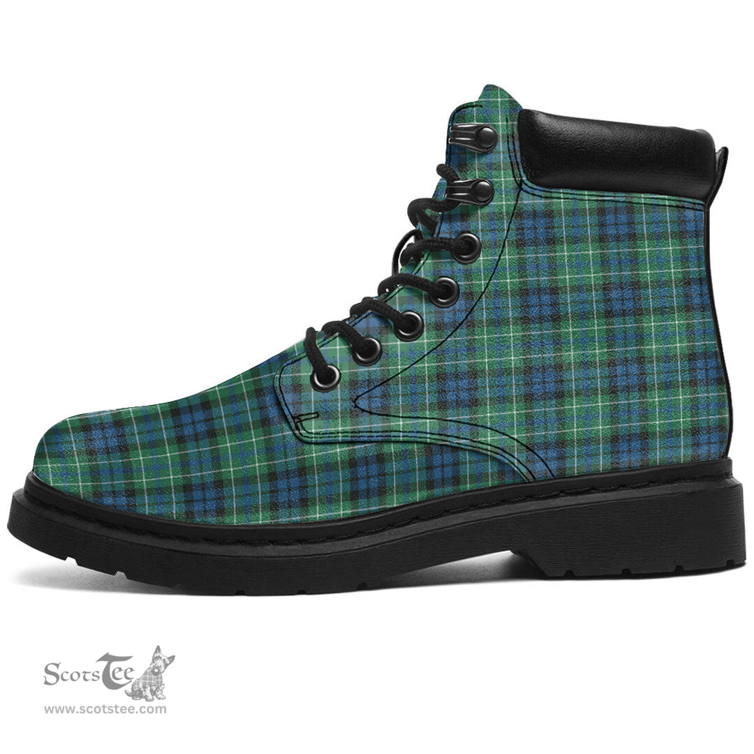 ScotsTee Shop Scottish MacNeill of Colonsay Ancient Clan Tartan All Season Boots