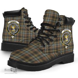ScotsTee Shop Scottish Stewart Hunting Weathered Clan Crest Tartan All Season Boots